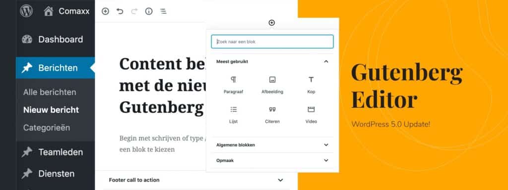 Gutenberg editor