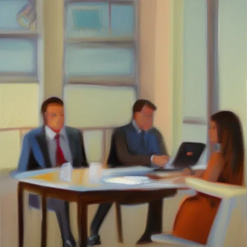 AI schilderij mensen aan tafel