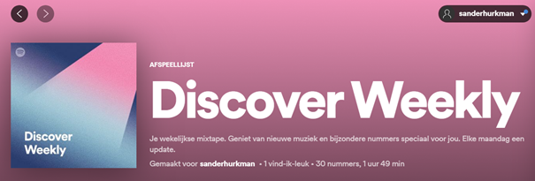 Discover weekly spotify